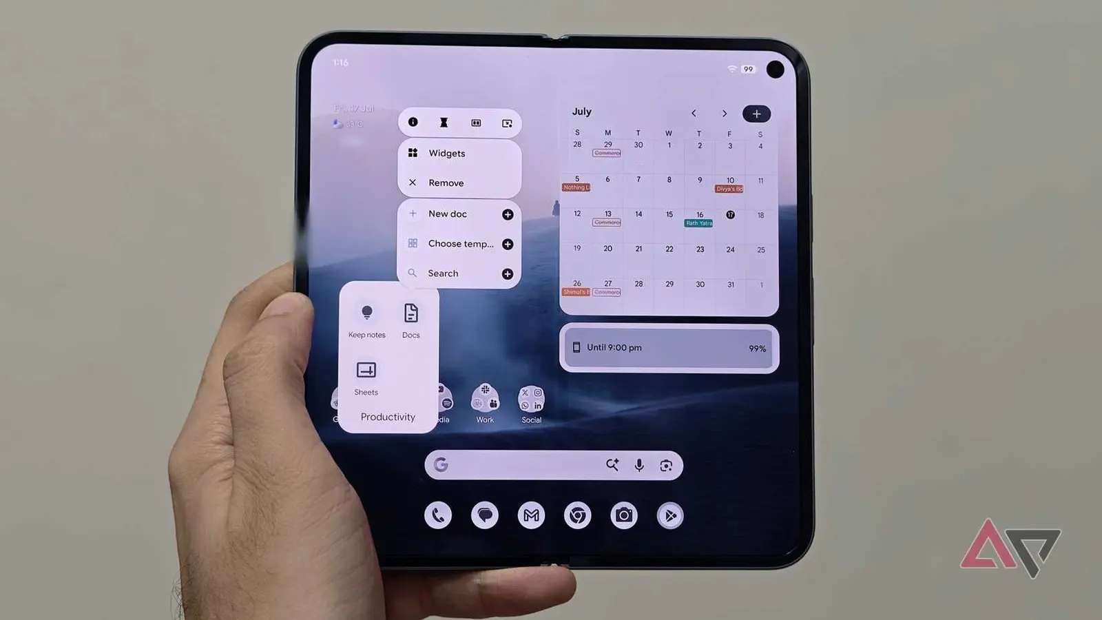 Android 17 mejora multitarea en Pixel Fold con App Bubbles integradas en la barra, imagen 3