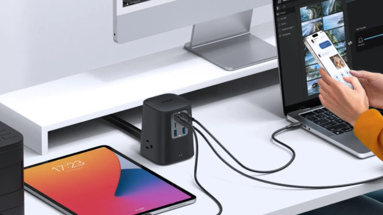 Anker lanza estación de carga 9 en 1 con potencia total de 100W por $34