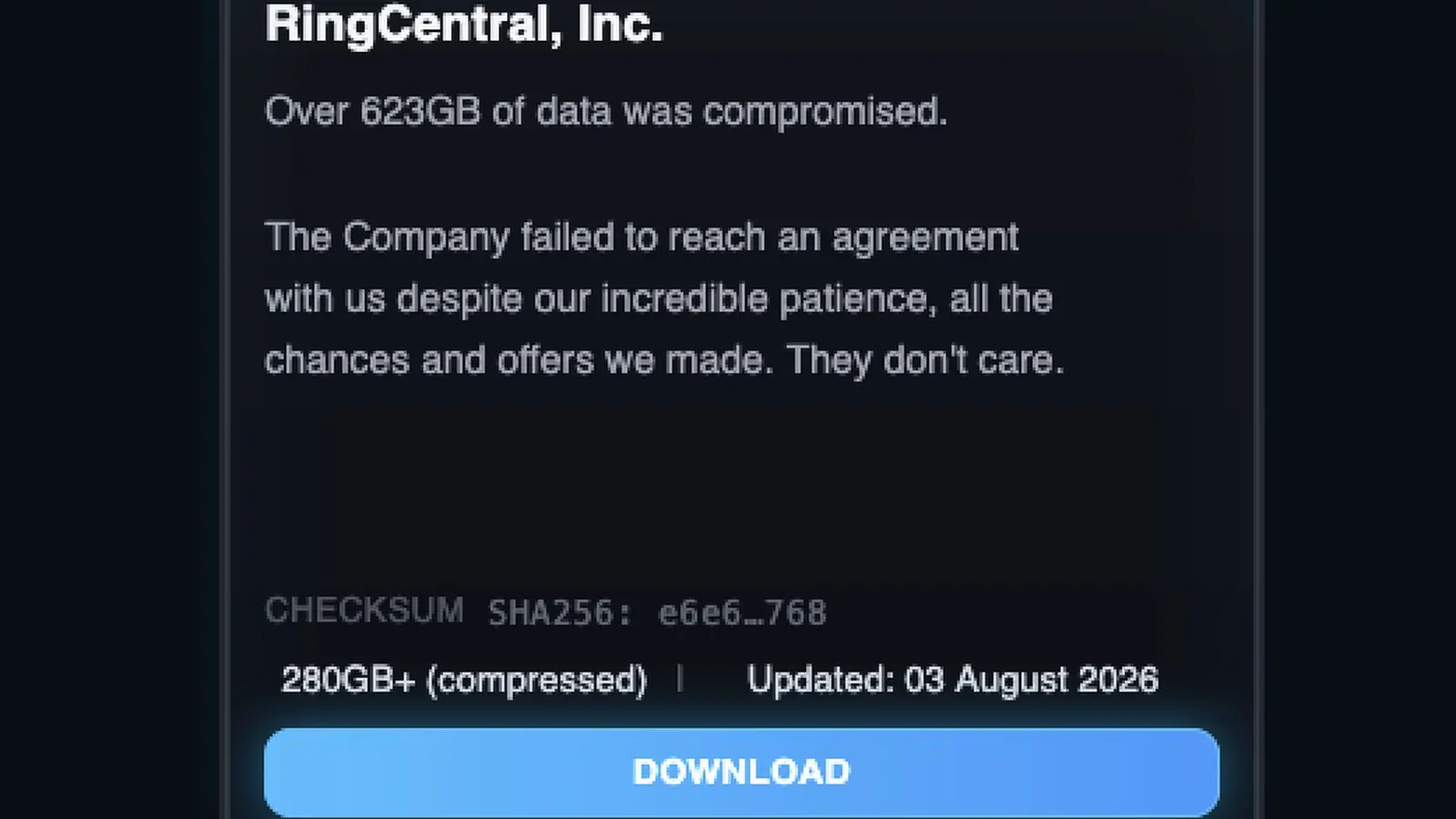 RingCentral sufre filtración y expone datos de 1,6 millones, imagen 2