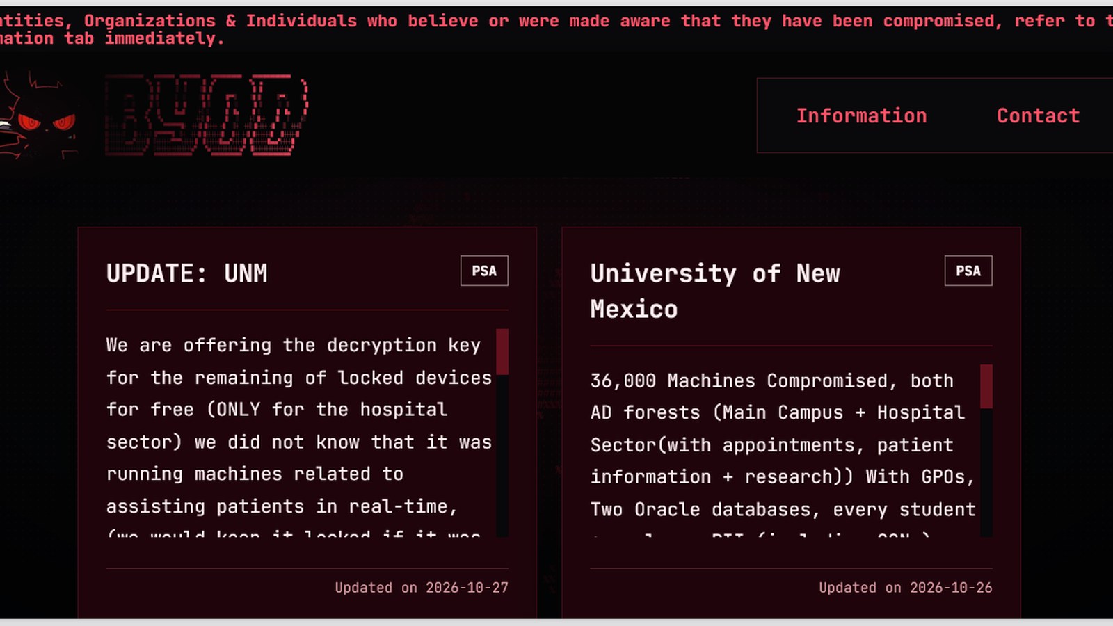 Ataque de ransomware interrumpe atención médica en UNM Health, imagen 2
