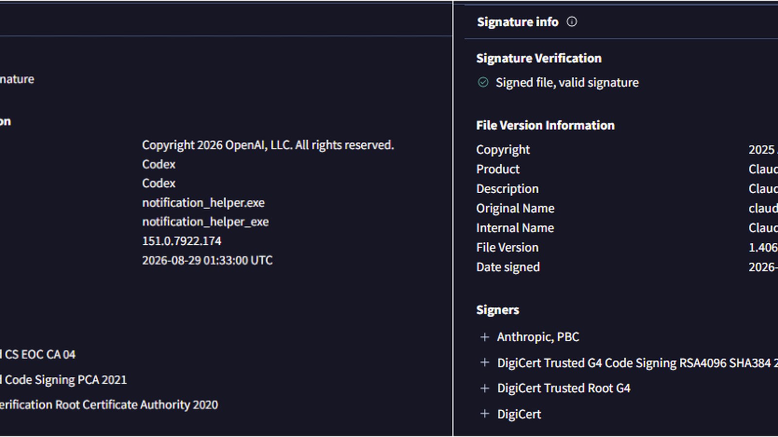 Ataques con malware en binarios de ChatGPT y Claude, imagen 3